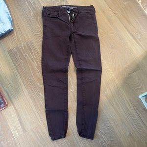 American Eagle purple jeggings